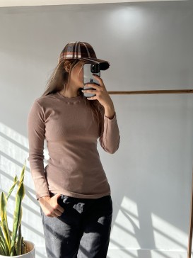 بلوز یقه گرد کبریتی